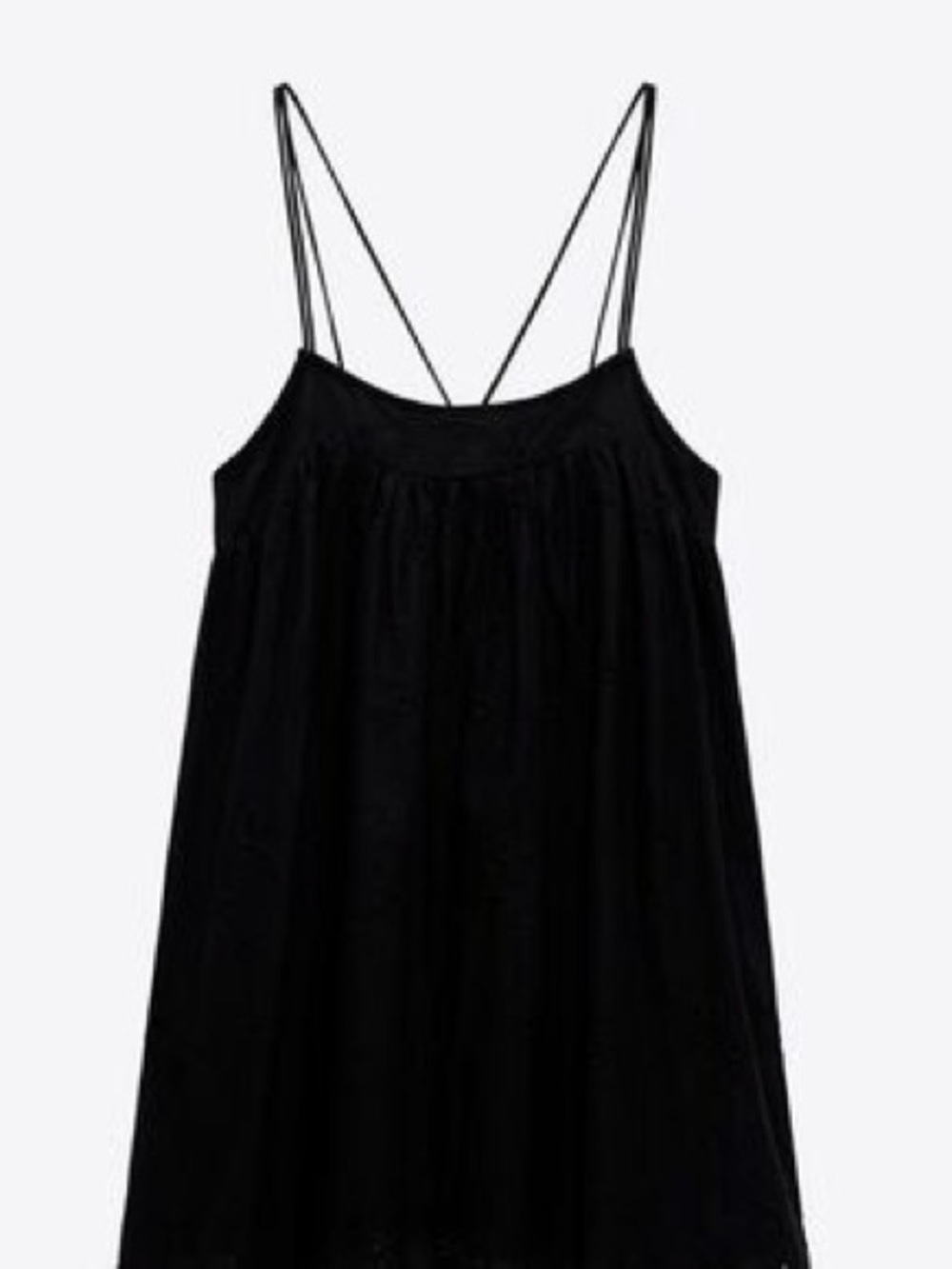 Zara Black Spaghetti Strap Sundress/Romper